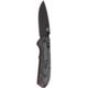 Benchmade Freek Drop Point Folding Knife, 3.6 in, CPM-M4, Satin Plain Black Blade, Versaflex Gray/Black G10 Handle, 560BK-1