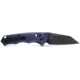 Benchmade Full Immunity Folding Knife, 2.5in, CPM-M4 Cobalt Black Cerakote, Wharncliffe Blade, Crater Blue Aluminum Handle, 290BK