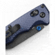 Benchmade Full Immunity Folding Knife, 2.5in, CPM-M4 Cobalt Black Cerakote, Wharncliffe Blade, Crater Blue Aluminum Handle, 290BK