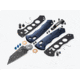 Benchmade Full Immunity Folding Knife, 2.5in, CPM-M4 Cobalt Black Cerakote, Wharncliffe Blade, Crater Blue Aluminum Handle, 290BK