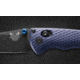 Benchmade Full Immunity Folding Knife, 2.5in, CPM-M4 Cobalt Black Cerakote, Wharncliffe Blade, Crater Blue Aluminum Handle, 290BK
