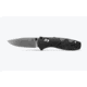 Benchmade Mini-Barrage Folding Knife, Plain Edge, Satin Blade 585