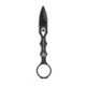 Benchmade Mini SOCP Fixed Blade Knife, 2.22in 440C Stainless Steel Spear Point Blade, Stainless Steel, Black Costed Handle, 177BK