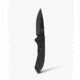 Benchmade Narrows Folding Knife, 3.43in, M390 Stainless Steel, Drop Point Blade, 6Al-4V Titanium, Black Handle, 748BK-01