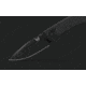 Benchmade Narrows Folding Knife, 3.43in, M390 Stainless Steel, Drop Point Blade, 6Al-4V Titanium, Black Handle, 748BK-01