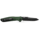 Benchmade Osborne Automatic Folding Knife, 3.4 in, CPM-S30V Steel, Tanto, Green, 9400BK