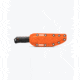 Benchmade Raghorn Fixed Blade Knife, 4in, CPM-Cru-Wear Tool Steel, Drop Point Blade, Carbon Fiber 3K Twill, Black/Orange Handle, 15600OR