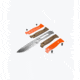 Benchmade Saddle Mountain Skinner Fixed Blade Knife, 4.2in, CPM-S90V Stainless Steel, Drop Point Blade, Richlite G10, Orange Base Layer Handle, 15002-1
