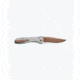 Benchmade Seven Ten Folding Knife, 4in, CPM-S90V Stainless Steel, Recurve Drop Point Blade, 6061-T6 Anodized Aluminum, Gray Aluminum Handle, 710FE-24