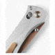 Benchmade Seven Ten Folding Knife, 4in, CPM-S90V Stainless Steel, Recurve Drop Point Blade, 6061-T6 Anodized Aluminum, Gray Aluminum Handle, 710FE-24