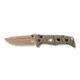 Benchmade Sibert Adamas Axis Stud Folding Knife, 3.82in CPM-CruWear Steel Drop Point Flat Earth Coated Blade, Contoured G-10 Handle, 275FE-2