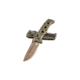 Benchmade Sibert Adamas Axis Stud Folding Knife, 3.82in CPM-CruWear Steel Drop Point Flat Earth Coated Blade, Contoured G-10 Handle, 275FE-2