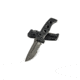 Benchmade Sibert Adamas Axis Stud Folding Knife, 3.82in CPM-CruWear Steel Drop Point Serrated Grey Coated Blade, Contoured G-10 Handle, 275SGY-1