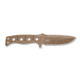Benchmade Sibert Adamas Chord Fixed Blade Knife, 4.2in CPM-CruWear Steel Drop Point Flat Earth Coated Blade, Steel Handle, 375FE-1