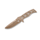 Benchmade Sibert Adamas Chord Fixed Blade Knife, 4.2in CPM-CruWear Steel Drop Point Flat Earth Coated Blade, Steel Handle, 375FE-1