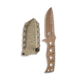 Benchmade Sibert Adamas Chord Fixed Blade Knife, 4.2in CPM-CruWear Steel Drop Point Flat Earth Coated Blade, Steel Handle, 375FE-1