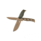 Benchmade Sibert Adamas Chord Fixed Blade Knife, 4.2in CPM-CruWear Steel Drop Point Flat Earth Coated Blade, Steel Handle, 375FE-1