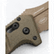 Benchmade Sibert Auto Adamas Axis Stud Automatic Folding Knife, 3.8in CPM-CruWear Steel Drop Point Flat Earth Coated Blade, G10 Handle, 2750FE-2