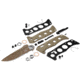 Benchmade Sibert Auto Adamas Axis Stud Automatic Folding Knife, 3.8in CPM-CruWear Steel Drop Point Serrated Flat Earth Coated Blade, G10 Handle, 2750SFE-2