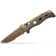 Benchmade Sibert Auto Adamas Axis Stud Automatic Folding Knife, 3.8in CPM-CruWear Steel Drop Point Serrated Flat Earth Coated Blade, G10 Handle, 2750SFE-2