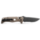 Benchmade Sibert Auto Adamas Axis Stud Automatic Folding Knife, 3.8in CPM-CruWear Steel Drop Point Serrated Grey Coated Blade, G10 Handle, 2750SGY-3