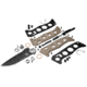 Benchmade Sibert Auto Adamas Axis Stud Automatic Folding Knife, 3.8in CPM-CruWear Steel Drop Point Serrated Grey Coated Blade, G10 Handle, 2750SGY-3
