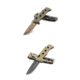 Benchmade Sibert Auto Adamas Axis Stud Automatic Folding Knife, Flat Earth, Tungsten Grey