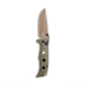 Benchmade Sibert Mini Adamas Axis Stud Folding Knife, 3.25in CPM-CruWear Steel Drop Point Flat Earth Coated Blade, Contoured G-10 Handle, 273FE-2