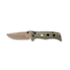 Benchmade Sibert Mini Adamas Axis Stud Folding Knife, 3.25in CPM-CruWear Steel Drop Point Flat Earth Coated Blade, Contoured G-10 Handle, 273FE-2