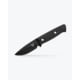 Benchmade Sibert Mini Bushcrafter Fixed Blade Knife, 3.38 in, CPM-CruWear, Drop Point, Carbon Fiber, Black, 165BK