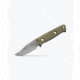 Benchmade Sibert Mini Bushcrafter Fixed Blade Knife, 3.38 in, CPM-S30V Super Premium Stainless Steel, Drop Point, G10, Green, 165-1