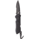 Benchmade Tactical Triage Axis Folding Knife, 3.48 in, CPM-S30V, Serrated Coated Drop Point Blade, G10, Black Handle, 917SBK