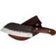 Benjamin 030 Camp Cleaver, 11.75in Overall, 7in, Stainless Steel Blade, Brown Wood Handle, Leather Sheath, BK-A030
