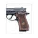 Beretta Wooden Weapon Grips w/ Medallion, 87, Walnut, JG87W