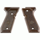 Beretta Wood Pistol Grip w/Medallion, 92 Full Size, Walnut, JG92FSCW