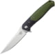 Bestech Knives Swordfish Linerlock Folding Knife, 4in, MagnaCut, Plain Edge, G10 Handle, Black/Green, BG03J