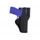 Bianchi 7115 Vanguard Mid-Ride Duty w/ Jacket Slot Belt Loop Holster, Glock 20/Glock 21/Glock 21SF/Glock 20SF/Glock 20C/Glock 21C, Right Hand, Plain, Black, 18533