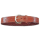 Bianchi B9 Fancy Stitched Belt - Plain Tan/Suede, Brass 12293