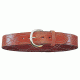Bianchi B9 Fancy Stitched Belt - Plain Tan/Suede, Brass 12295