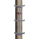 Big Dog Hunting Timber Steps, 31 in, Grey, BDTS-400