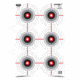 Birchwood Casey Eze-Scorer 12X18in Multiple Bulls Pack 100 Targets, BC-37063