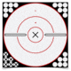 Birchwood Casey Shoot-N-C White/Black 12 Inch Round Bullseye 5 Plus 120 Pasters, BC-34019