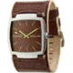 Black Dice Flow Men's Watch - Brown/Yellow Dial, Brown Leather Strap BLABD-002-02