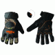 Black Rhino Gloves, Rhino Duty, Mo-Country, Black Rhino, Orange, Small OTO5005.M1