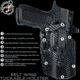 Black Scorpion Outdoor Gear IWB Belt Wing Tuckable Holster, FN 503, Right Hand, Carbon Fiber, HC23-IWBTUCK-FN503CF