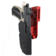 Black Scorpion Outdoor Gear Pro Heavy Duty Competition Holster, Right Hand, CZ Shadow 2, 4.89in Barrel, 1.5 - 1.75in Belts, Kydex/ 6066 Aluminum, Black/Red, HCD2-USPSABS-CZBKRH