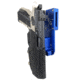 Black Scorpion Outdoor Gear Pro Heavy Duty Competition Holster, Right Hand, CZ Shadow 2, 4.89in Barrel, 1.5 - 1.75in Belts, Kydex/ 6066 Aluminum, Carbon Fiber/Blue, HCD3-USPSABS-CZCFRH