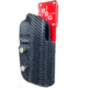 Black Scorpion Outdoor Gear Pro Heavy Duty Competition Holster, Right Hand, M1911, 5in Barrel, 1.5 - 1.75in Belts, Kydex/ 6066 Aluminum, Carbon Fiber/Red, HCD2-USPSABS-1911CFRH