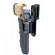 Black Scorpion Outdoor Gear Pro Heavy Duty Competition Holster, Right Hand, SIG Sauer P320, 3.9 - 5in Barrel, 1.5 - 1.75in Belts, Kydex/ 6066 Aluminum, Black/Black, HCD1-USPSABS-P320X5CBKRH