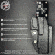 Black Scorpion Outdoor Gear Pro Heavy Duty Competition Kydex OWB Holster, Walther PDP 5in w/ X300, Right Hand, Black Shell Carbon Fiber, HCD1-USPSABS-PDP5X300CFRH